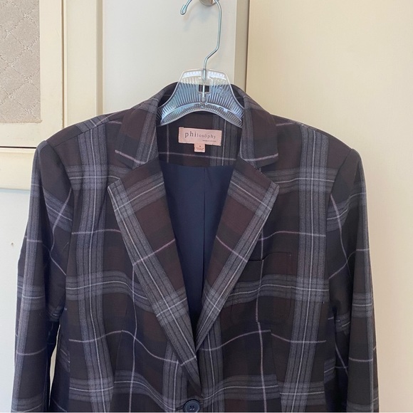 Philosophy Plaid Blazer - Picture 3 of 7